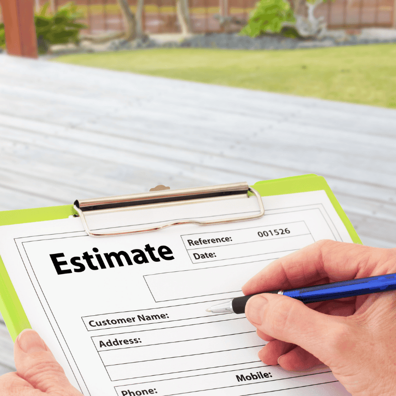 preparing an estimate